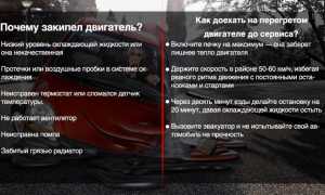 Причины перегрева двигателя и что делать