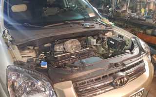 Снятие и установка двигателя Kia Sportage