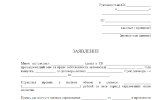 Как расторгнуть договор КАСКО: процедура, условия и возврат денег за страховку