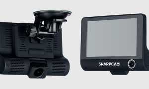 Обзор видеорегистратора Sharpcam Z7 c тремя камерами, датчиками удара, антирадаром и GPS