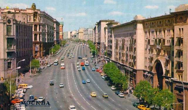 интенсивность движения в Москве