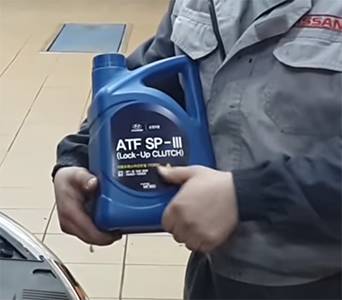 рекомендованное масло Hyundai ATF SP III