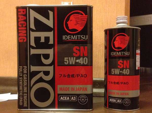 idemitsu zepro racing 5w 40 в жестяной банкке