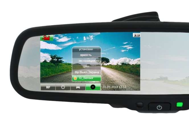 Парктроник с камерой в зеркале