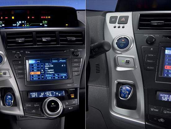 Интерьер салона Приус