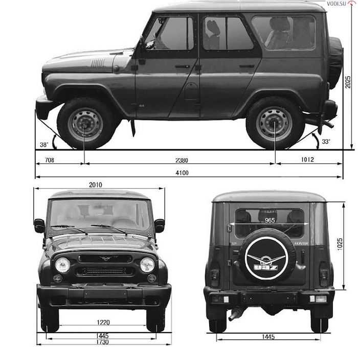 UAZ-Hanter-габариты