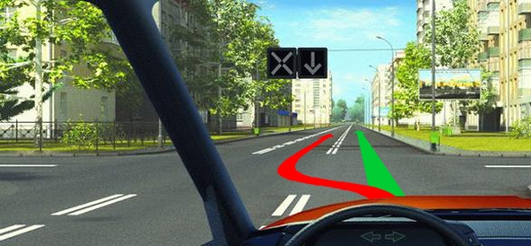 двойная прерывистая линия