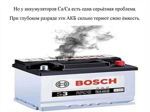 глубокий разряд аккумулятора