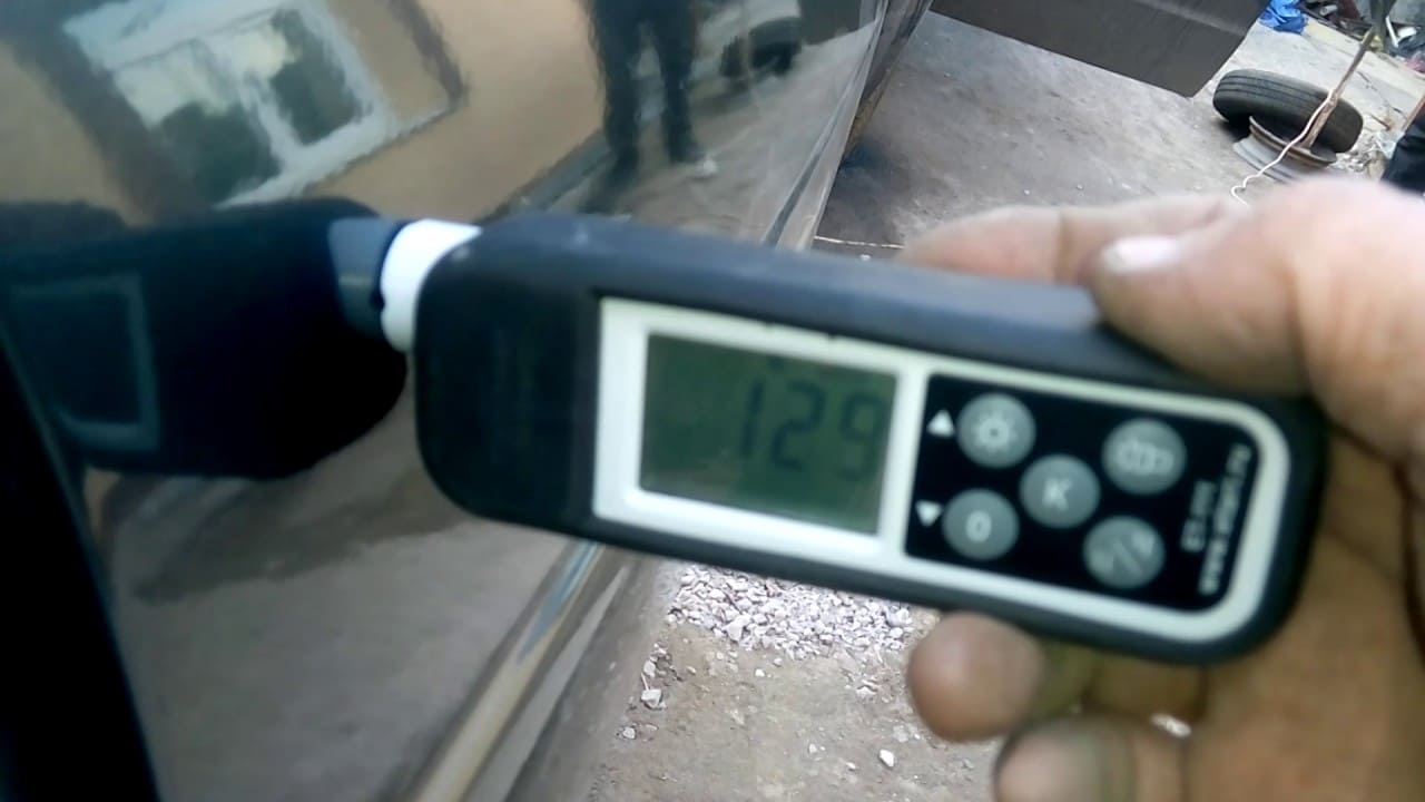 измерение толщины ЛКП толщиномером