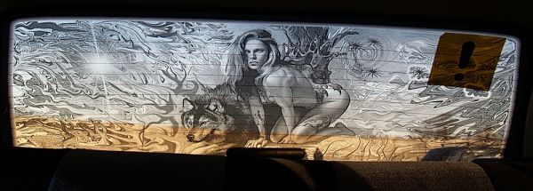 шелкография на боковом стекле