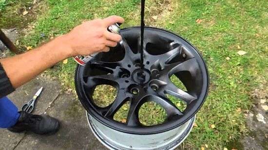 покраска дисков краской