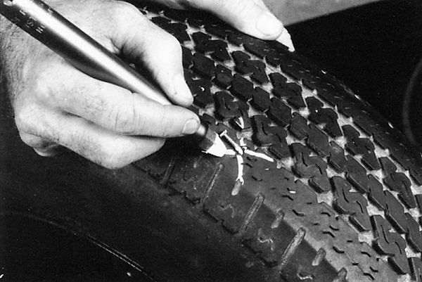 помечаем прокол