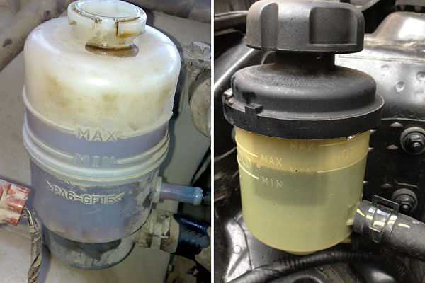 уровень жидкости в гидроусилителе руля