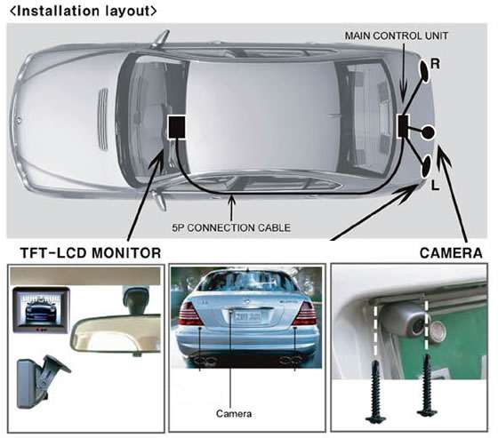 установка камеры заднего вида