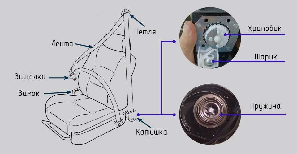 устройство ремня безопасности