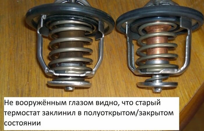 заклинило термостат