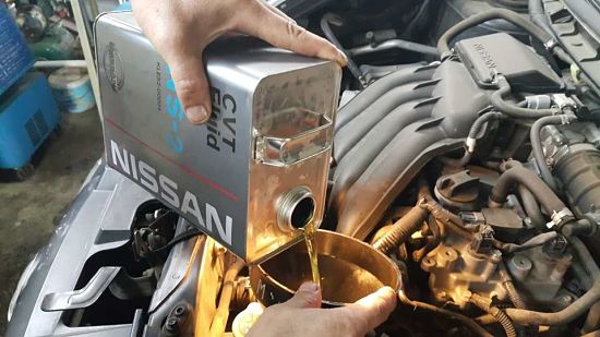 заливка масла в акпп