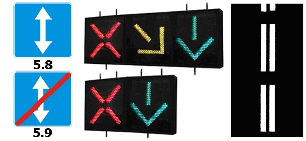 знаки 5.8 и 5.9