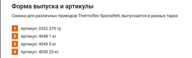 Форма выпуска и артикулы