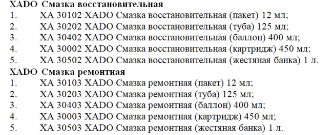 НОМЕНКЛАТУРА, ОБЪЕМ ТАРЫ