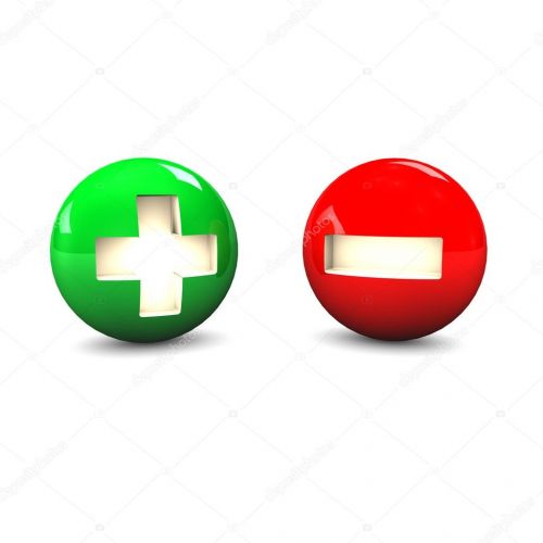 Плюса и минуса продукта